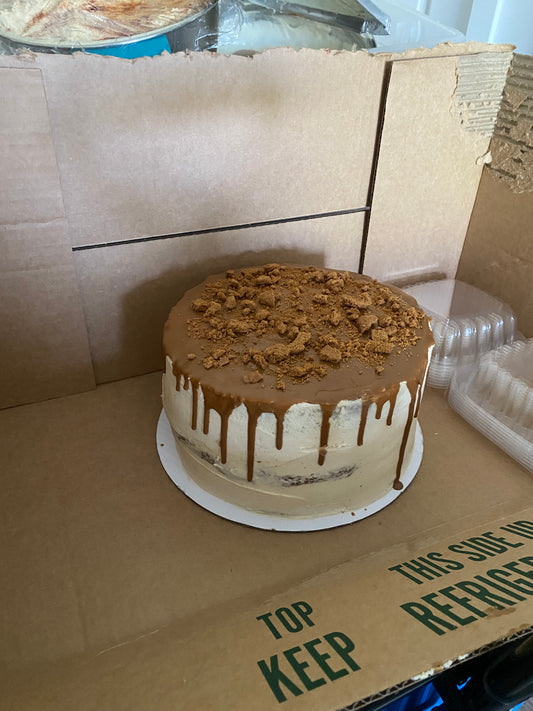 Cookie Butter Cheesecake Cake slice