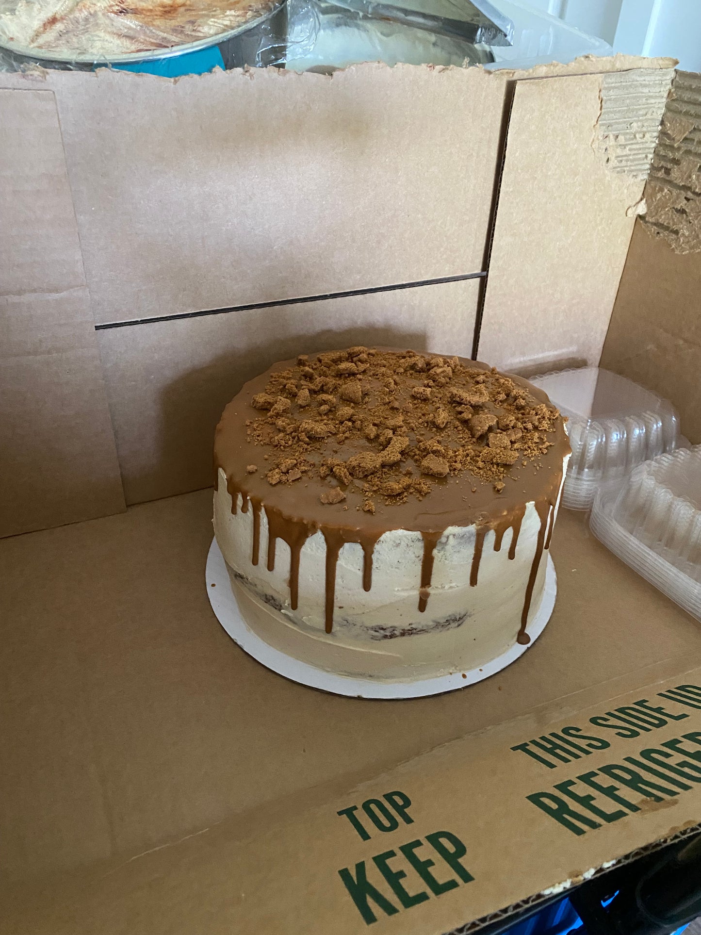 Cookie Butter Cheesecake Cake slice