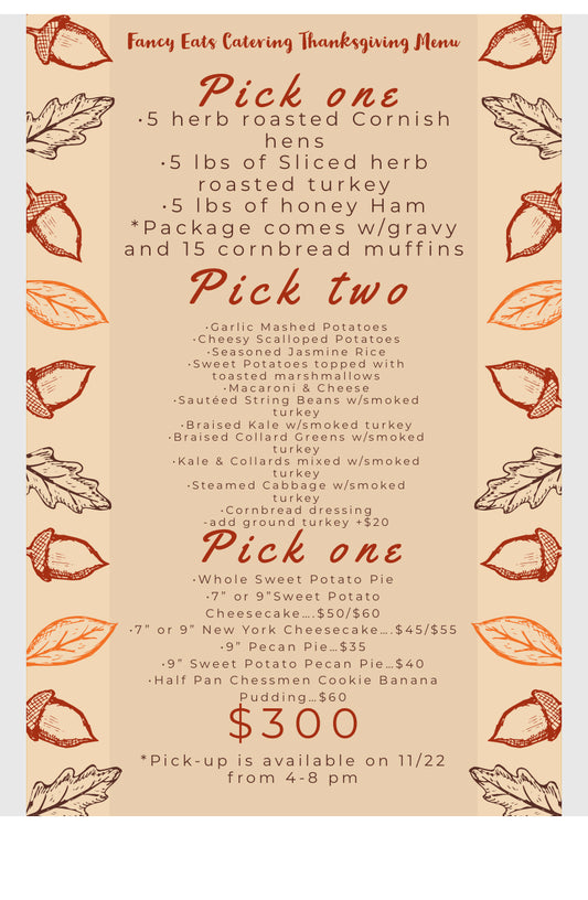 Thanksgiving Catering Package