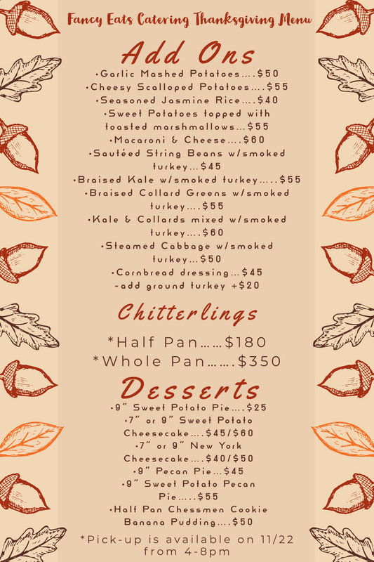 Thanksgiving Catering Package